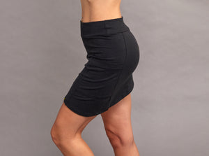 Mini Skirt Side Pocket Hemp Black